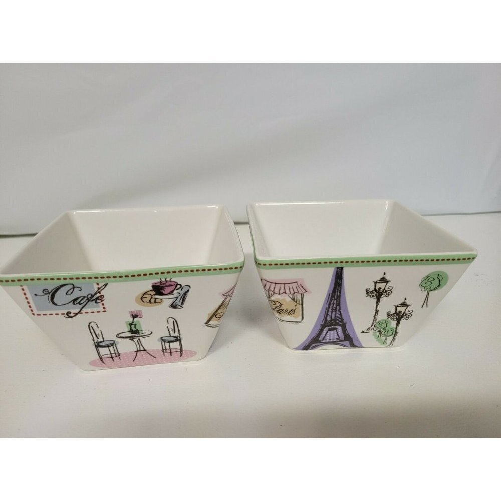 222 Fifth Tres Chic Paris Appetizer Bowls set‎ of 2